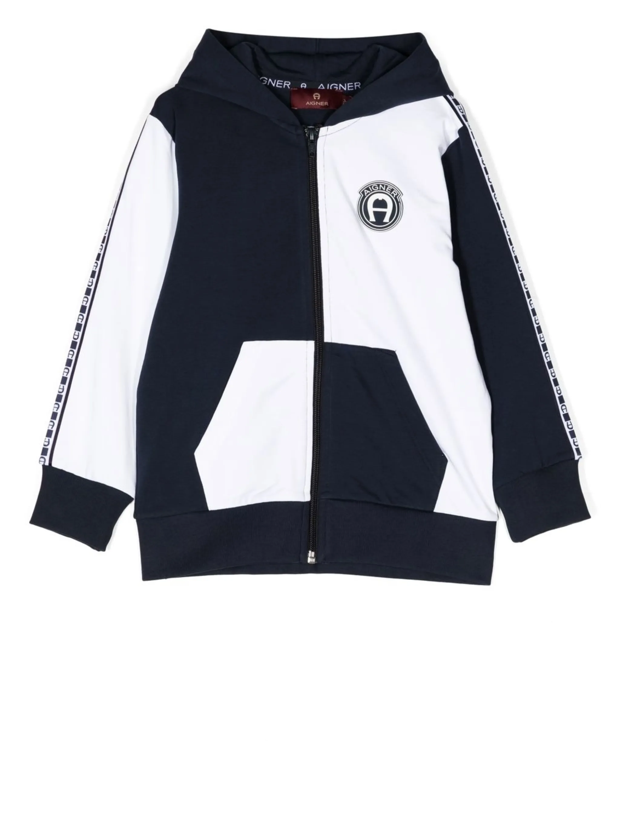 Худи в стиле колор-блок на молнии Aigner Kids, синий
Худи в стиле колор-блок на молнии Aigner Kids, синий