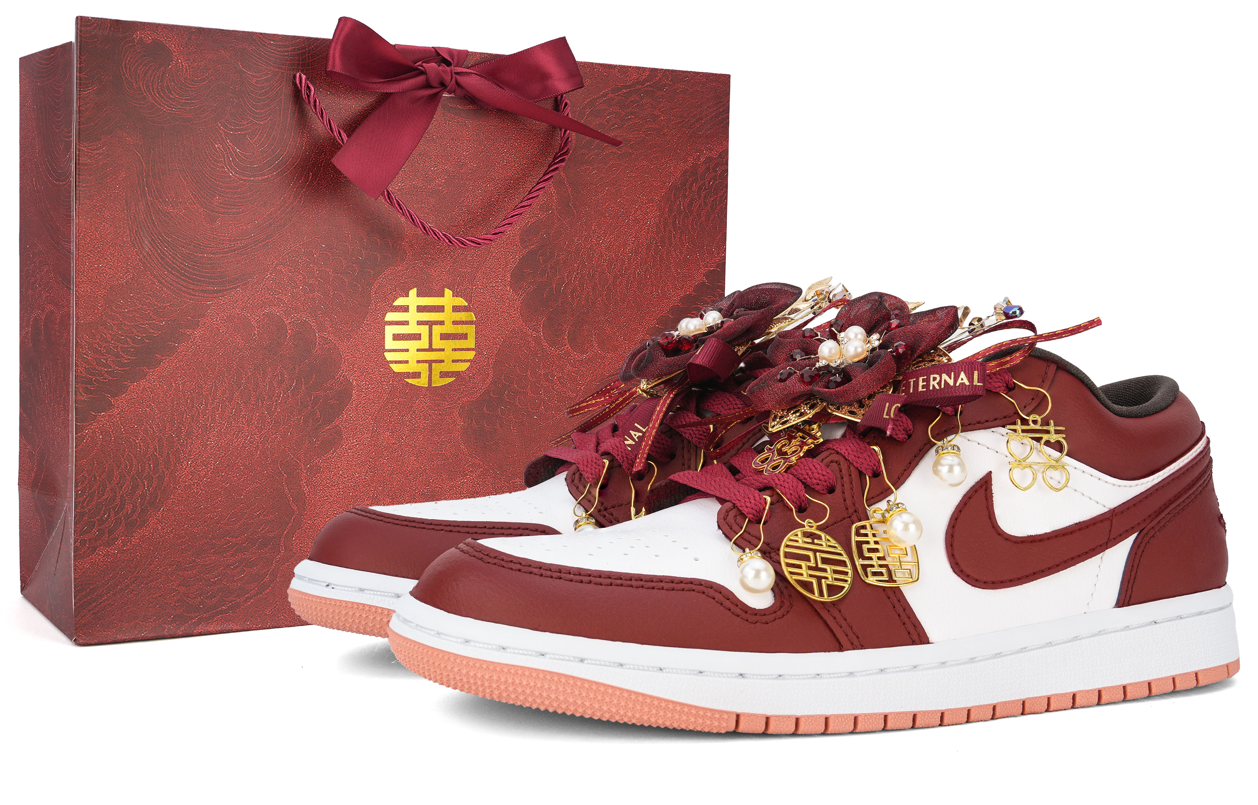 Jordan Air 1 свадебные кроссовки устойчивые к истиранию низкие винтажные баскетбольные кроссовки Unisex золото красный
Jordan Air 1 свадебные кроссовки устойчивые к истиранию низкие винтажные баскетбольные кроссовки Unisex золото красный