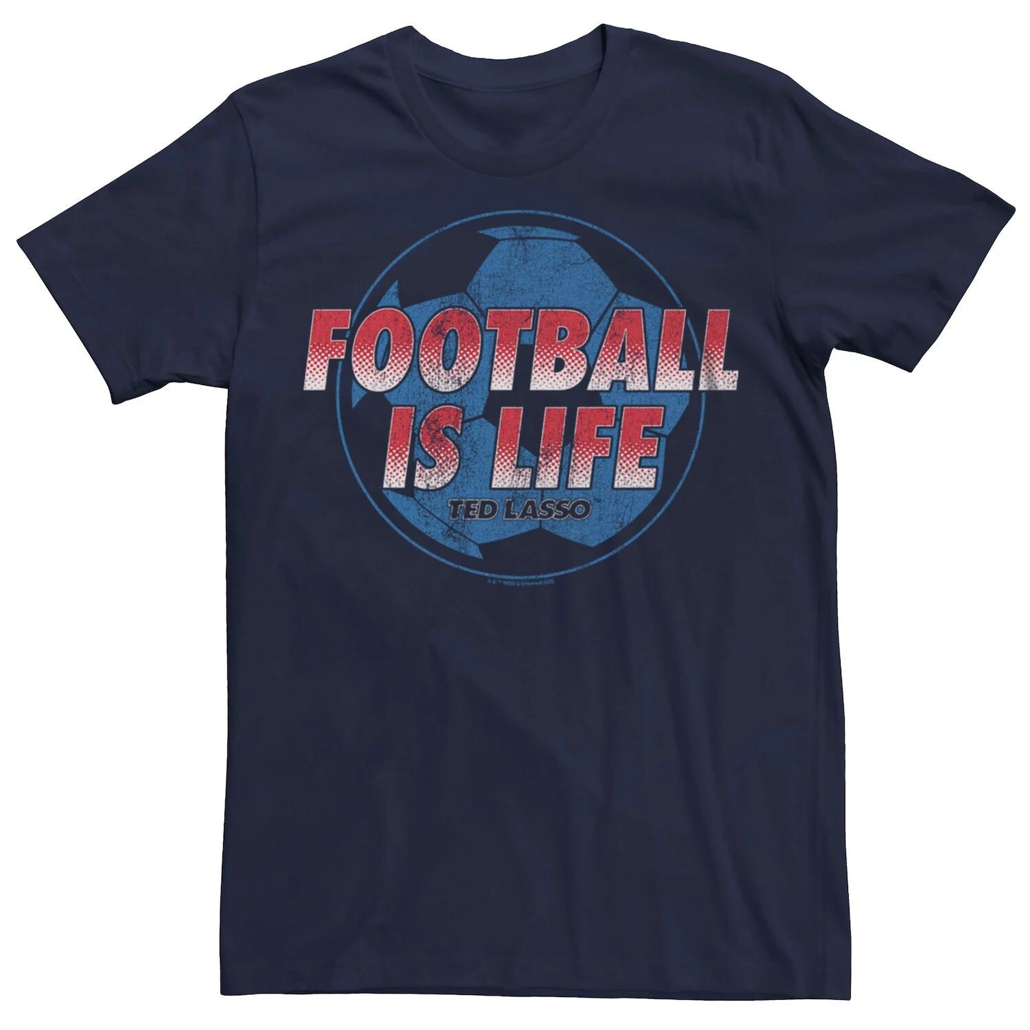 Мужская футболка с рисунком Ted Lasso Football is Life Licensed Character 
Мужская футболка с рисунком Ted Lasso Football is Life Licensed Character