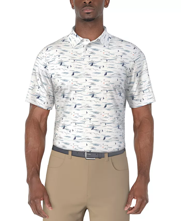 Мужская короткорукавная поло с морским принтом для гольфа PGA TOUR, белый
Мужская короткорукавная поло с морским принтом для гольфа PGA TOUR, белый