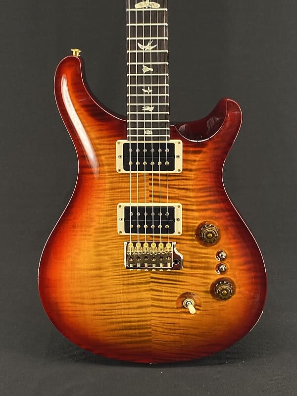Электрогитара PRS Custom 24-08 in Dark Cherry Sunburst with Flame Maple 10-Top
Электрогитара PRS Custom 24-08 in Dark Cherry Sunburst with Flame Maple 10-Top