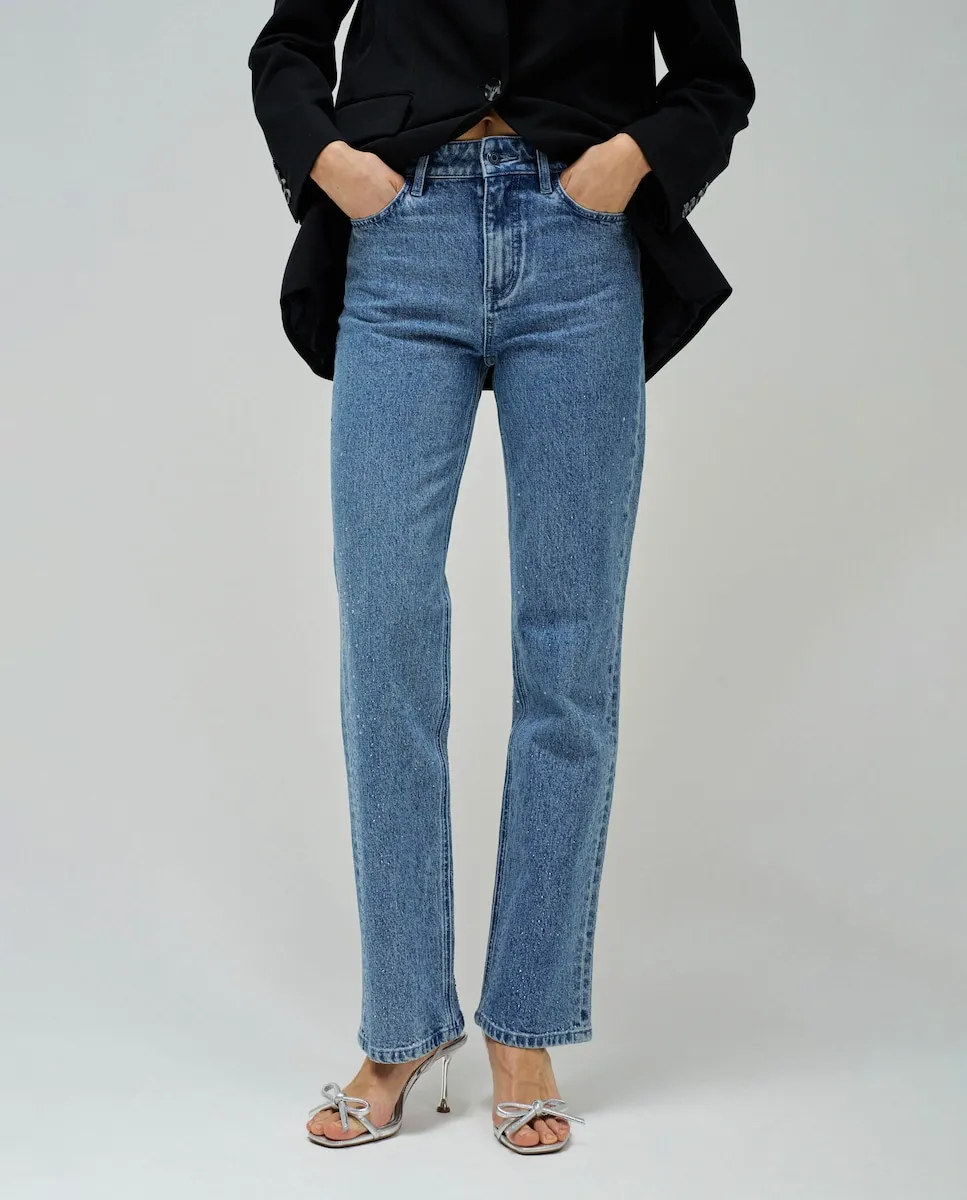 Женские прямые джинсы со стразами Salsa Jeans, синий
Женские прямые джинсы со стразами Salsa Jeans, синий