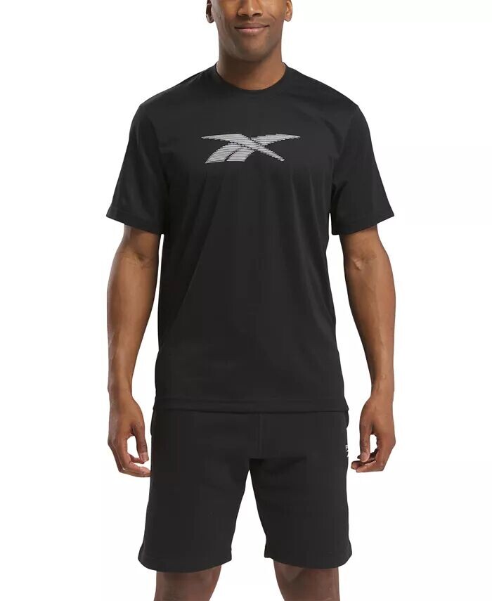 Мужская футболка с коротким рукавом и графическим логотипом Vector Performance Reebok, черный
Мужская футболка с коротким рукавом и графическим логотипом Vector Performance Reebok, черный