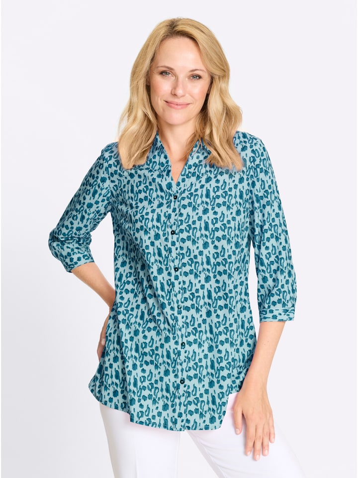 Длинная блузка с принтом мятно-аквапетроль Sieh an!
Длинная блузка с принтом мятно-аквапетроль Sieh an!