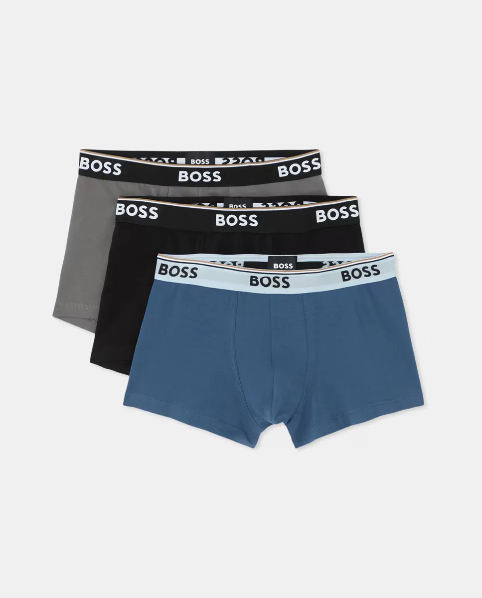 Пачка из трех мужских боксеров в хлопке Boss, синий
Пачка из трех мужских боксеров в хлопке Boss, синий
