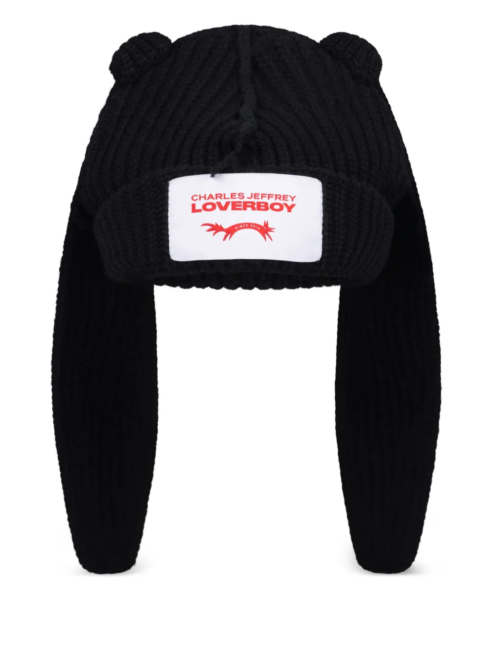 Шапка бини с ушками Charles Jeffrey Loverboy, черный
Шапка бини с ушками Charles Jeffrey Loverboy, черный