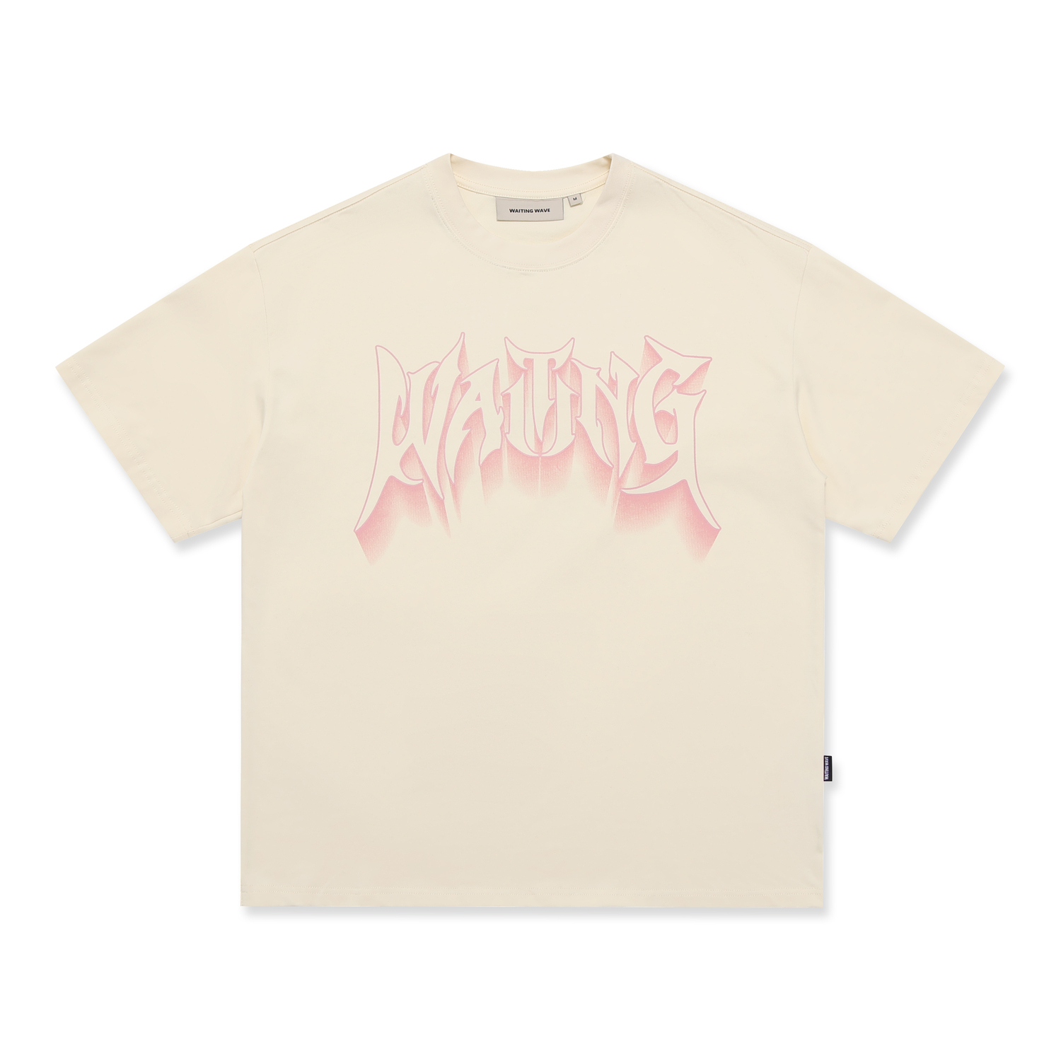 Футболка унисекс WAITINGWAVE, абрикос 
Футболка унисекс WAITINGWAVE, абрикос