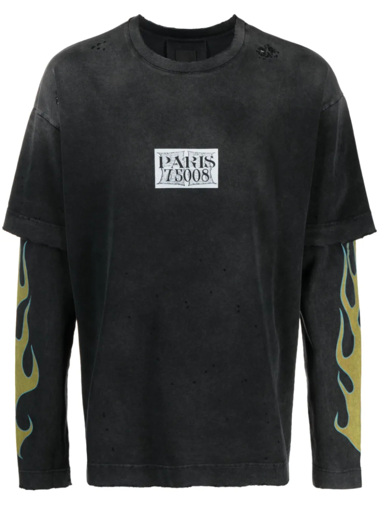 Givenchy двухслойная футболка в полоску, черный
Givenchy двухслойная футболка в полоску, черный