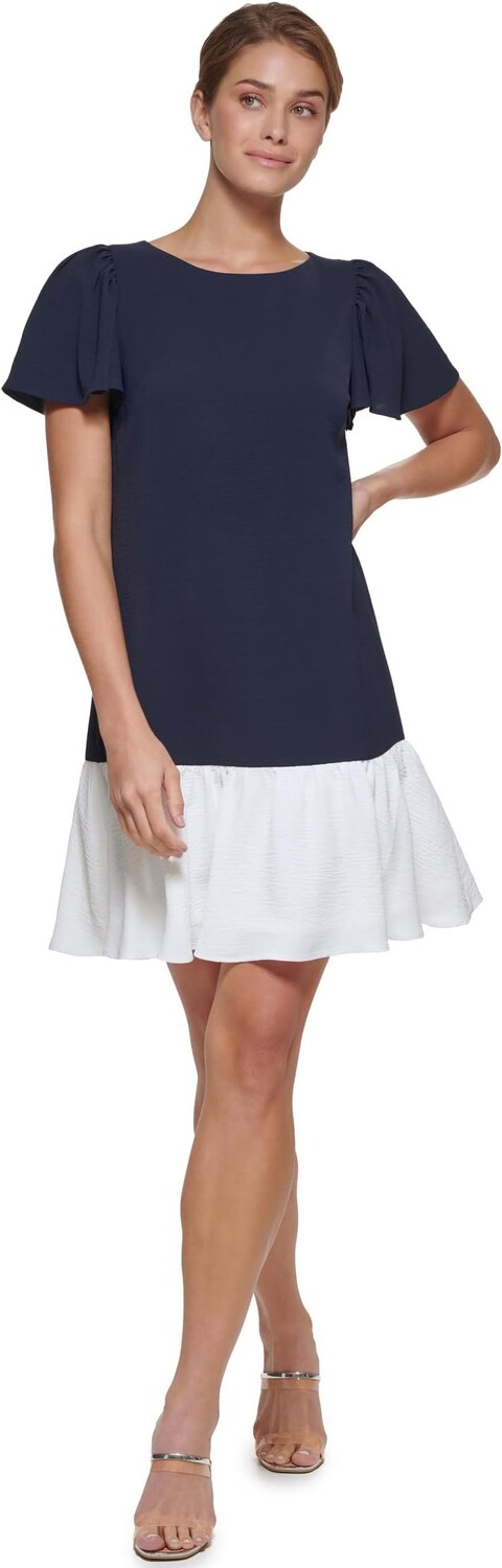 Платье DKNY Flutter Sleeve and Hem Trapeze Dress, цвет Spring Navy/Ivory
Платье DKNY Flutter Sleeve and Hem Trapeze Dress, цвет Spring Navy/Ivory