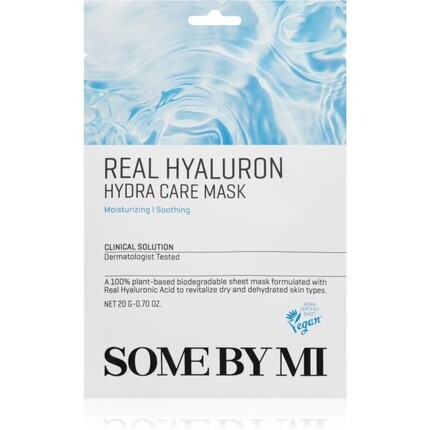 Some By Mi Clinical Solution Hyaluron Hydra Care Mask - Увлажняющая и успокаивающая тканевая маска, 20 г
Some By Mi Clinical Solution Hyaluron Hydra Care Mask - Увлажняющая и успокаивающая тканевая маска, 20 г