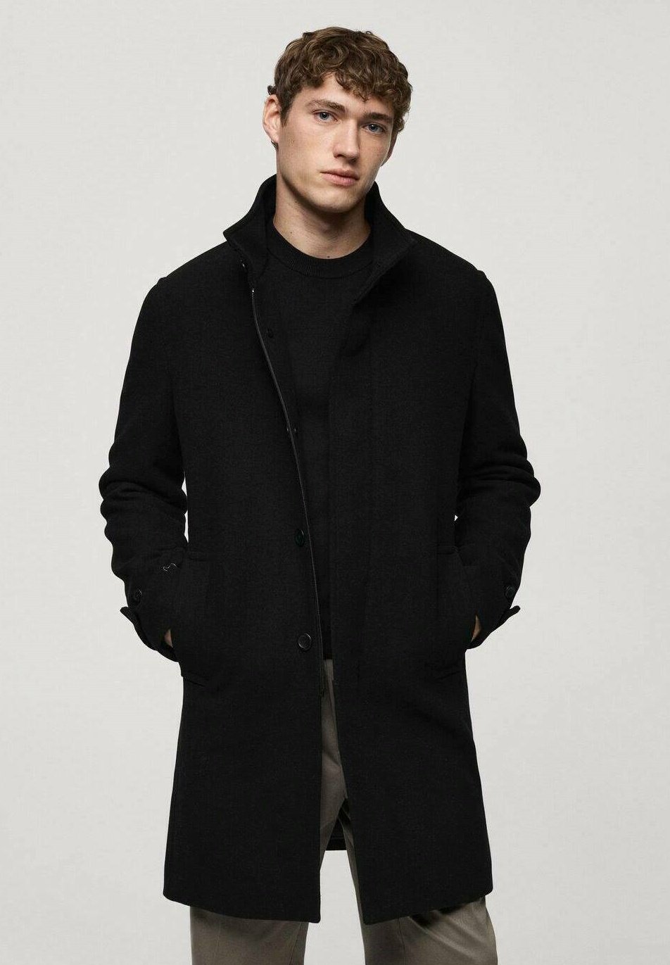 Классическое пальто Mango, черный
Классическое пальто Mango, черный