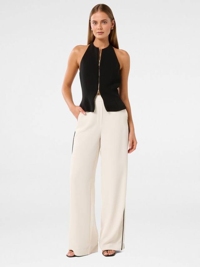 Широкие брюки в полоску от брэнди Forever New, слоновая кость
Широкие брюки в полоску от брэнди Forever New, слоновая кость