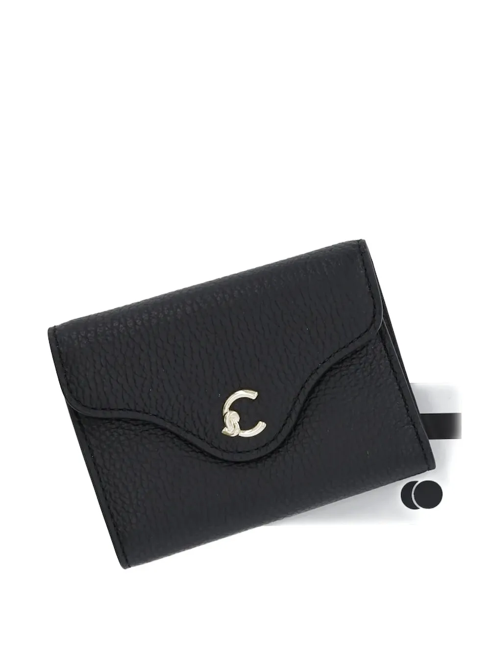 Кожаный кошелек с застежкой Coccinelle, черный
Кожаный кошелек с застежкой Coccinelle, черный