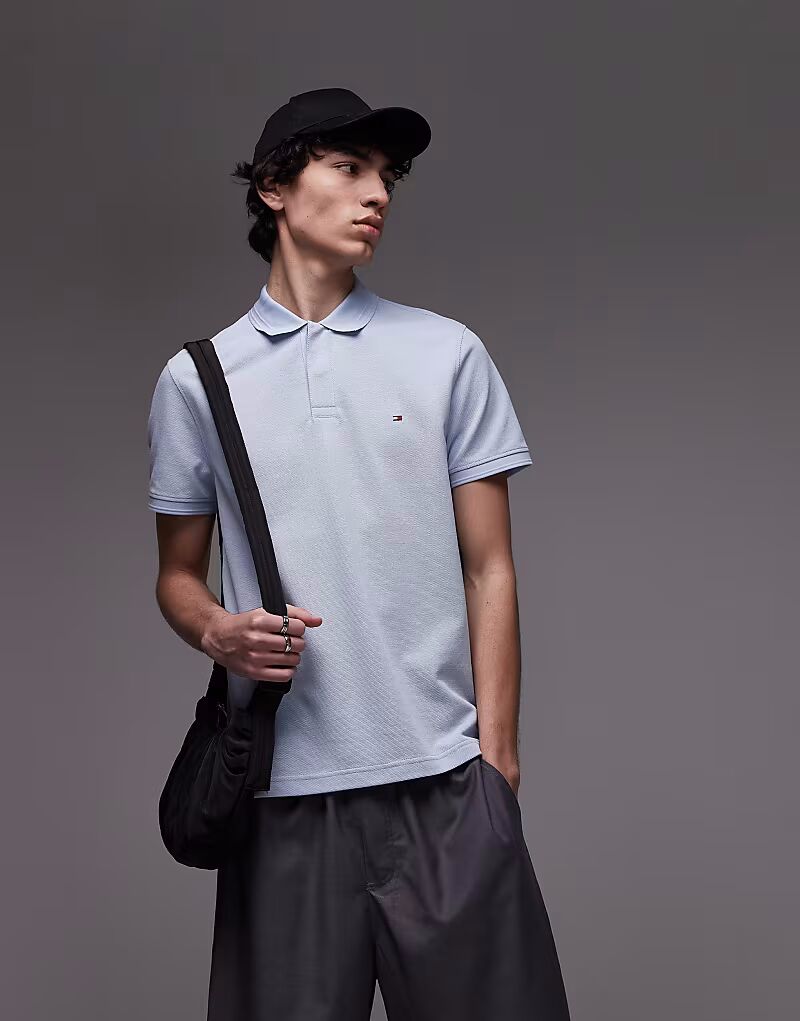 Текстурированная рубашка-поло Tommy Hilfiger обычного бледно-голубого цвета
Текстурированная рубашка-поло Tommy Hilfiger обычного бледно-голубого цвета