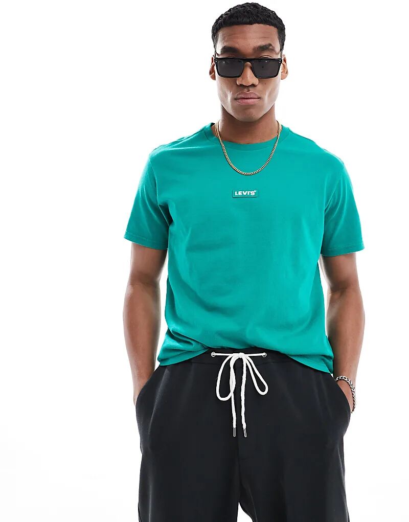 Футболка свободного кроя с центральным логотипом Baby Tab зеленого цвета Levi's
Футболка свободного кроя с центральным логотипом Baby Tab зеленого цвета Levi's