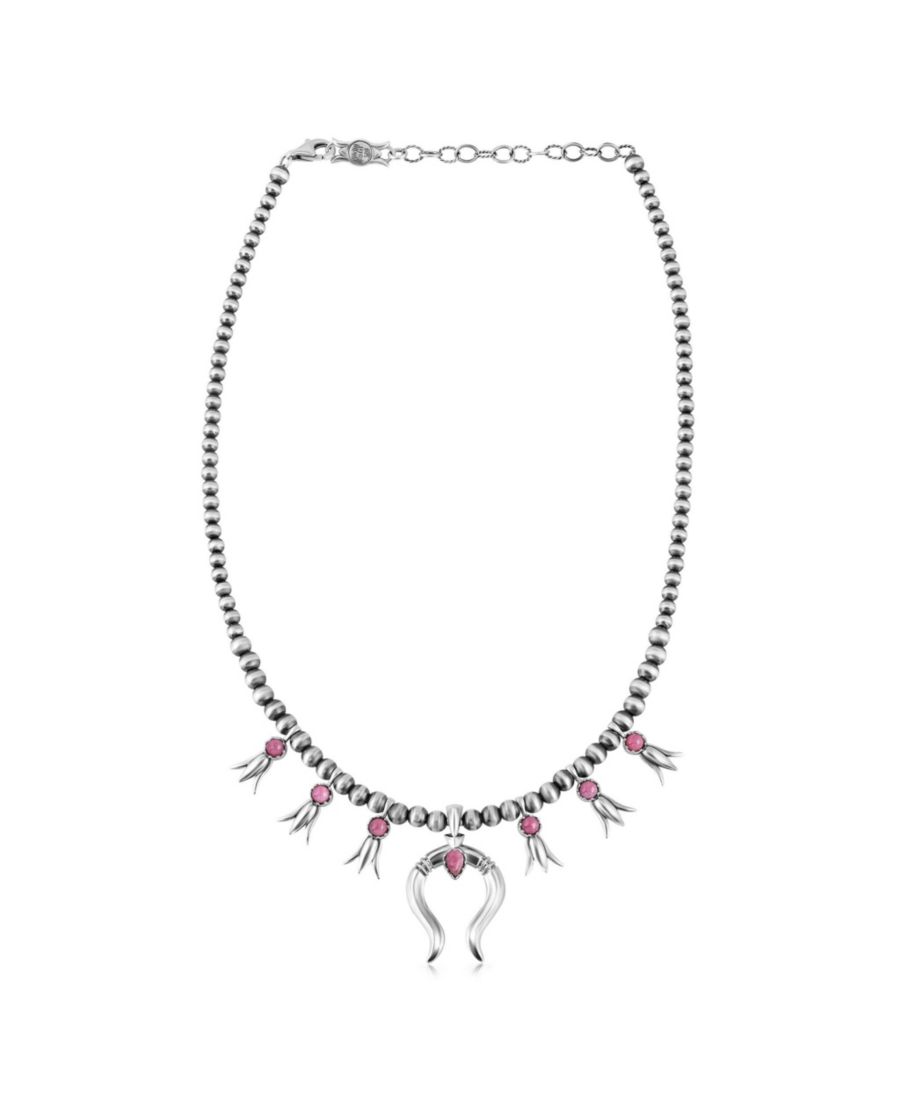 Колье из стерлингового серебра с бусинами из родонита в виде цветка тыквы, длина от 16 до 19 дюймов American West Jewelry, No Color
Колье из стерлингового серебра с бусинами из родонита в виде цветка тыквы, длина от 16 до 19 дюймов American West Jewelry, No Color