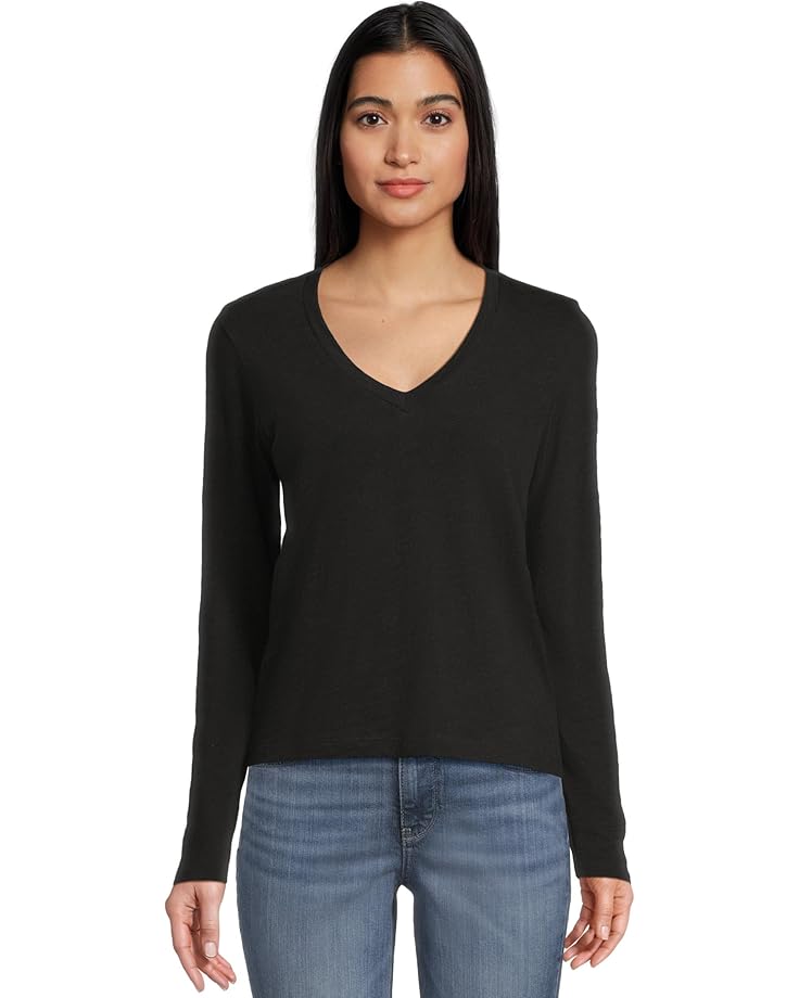 Женская блузка Lilla P Long Sleeve Self Trim V-Neck, Black
Женская блузка Lilla P Long Sleeve Self Trim V-Neck, Black