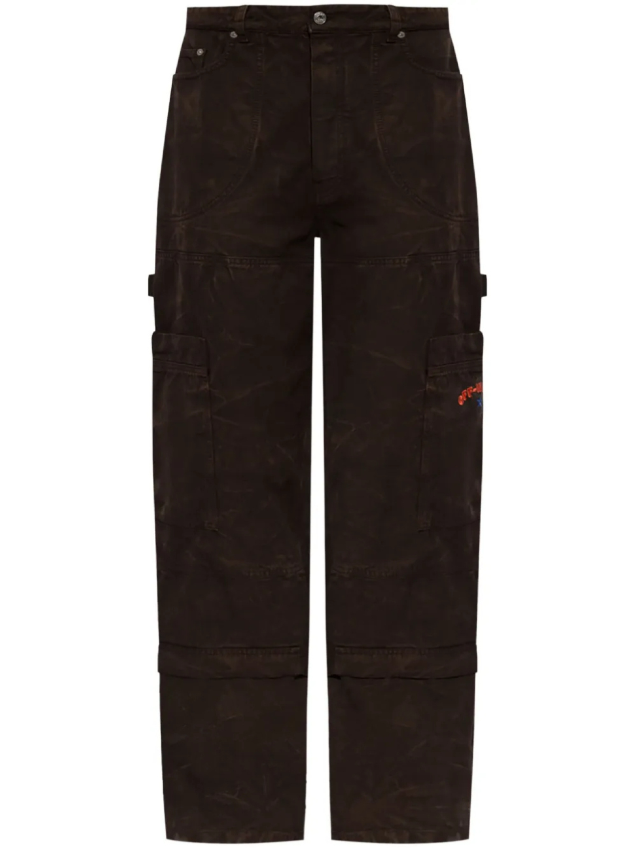 Брюки карго с вышитым логотипом Off-White, коричневый
Брюки карго с вышитым логотипом Off-White, коричневый