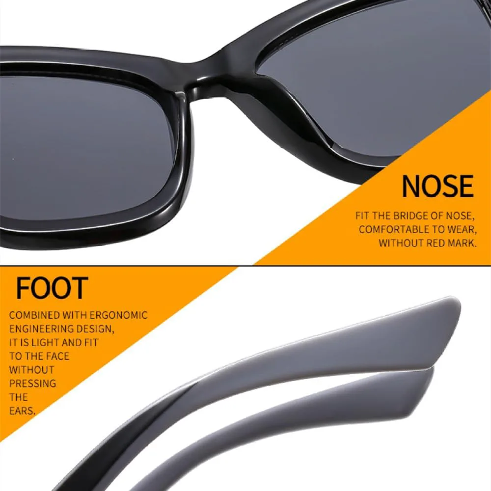 Солнцезащитные очки «кошачий глаз» для мужчин и женщин, дорожные солнцезащитные очки в винтажном ретро-стиле с защитой от УФ-излучения UV400 TYUVIVO, Black
Солнцезащитные очки «кошачий глаз» для мужчин и женщин, дорожные солнцезащитные очки в винтажном ретро-стиле с защитой от УФ-излучения UV400 TYUVIVO, Black