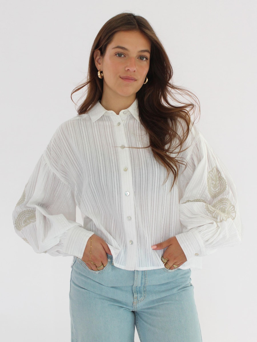 Блуза Honnête Atelier Aubrey, белый
Блуза Honnête Atelier Aubrey, белый