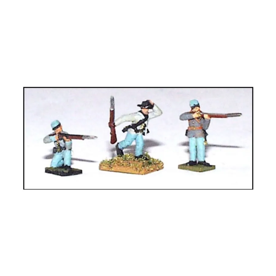 Застрельщики в боевых позах - CSA, Micro Force American Civil War Figures - Infantry (10mm)
Застрельщики в боевых позах - CSA, Micro Force American Civil War Figures - Infantry (10mm)