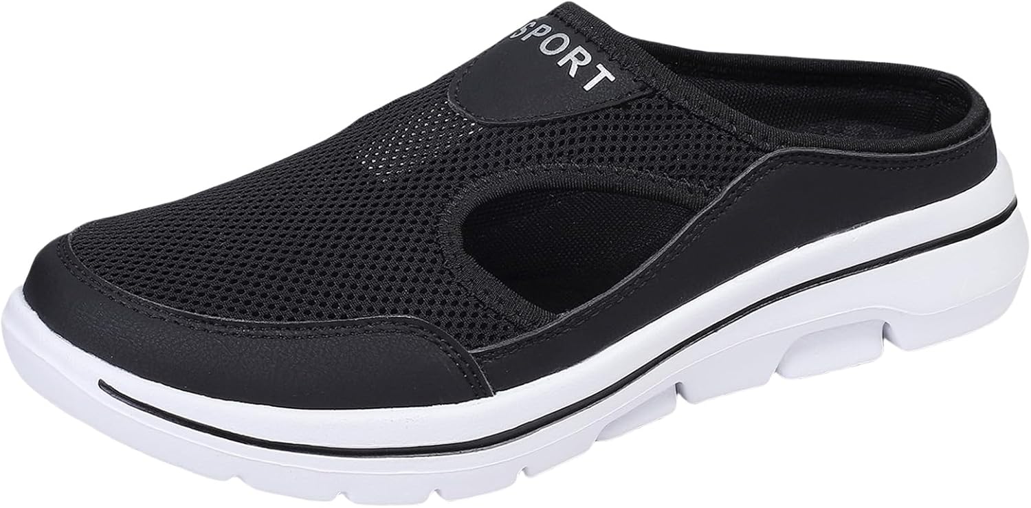 Женские ортопедические мюли с поддержкой свода стопы, сетчатые дышащие слипоны, кроссовки-мюли, удобные с круглым носком, платформенные сандалии, легкие повседневные пляжные тапочки Wabkderpu, черный
Женские ортопедические мюли с поддержкой свода стопы, сетчатые дышащие слипоны, кроссовки-мюли, удобные с круглым носком, платформенные сандалии, легкие повседневные пляжные тапочки Wabkderpu, черный