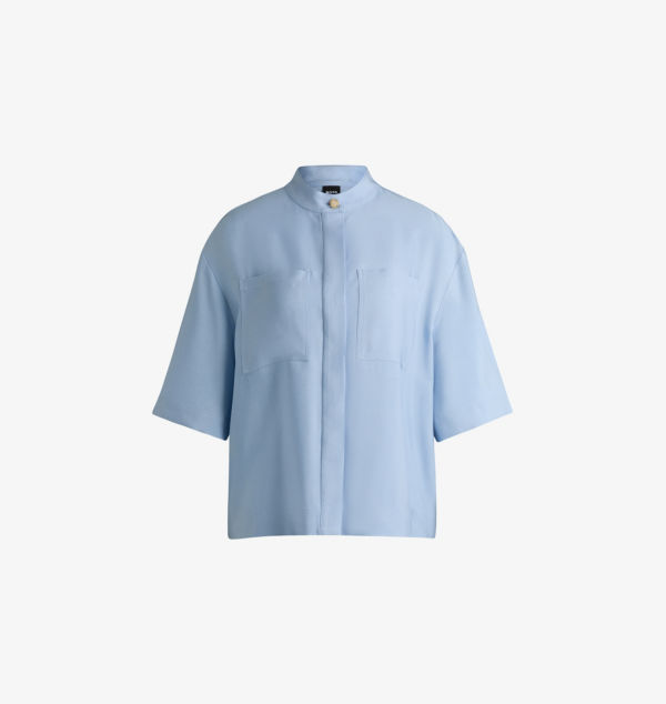 Рубашка свободного кроя с короткими рукавами из ткани Boss, мультиколор
Рубашка свободного кроя с короткими рукавами из ткани Boss, мультиколор