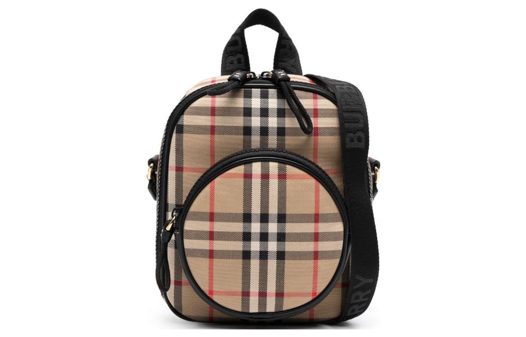 Хлопковая сумка через плечо с кожаными вставками, детская архивная бежевая Burberry
Хлопковая сумка через плечо с кожаными вставками, детская архивная бежевая Burberry