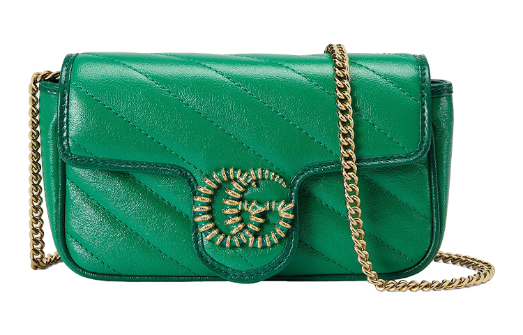 Gucci Стеганая кожаная сумка через плечо GG Marmont, мини-сумка-кроссбоди, женская, зеленая/ярко-зеленая
Gucci Стеганая кожаная сумка через плечо GG Marmont, мини-сумка-кроссбоди, женская, зеленая/ярко-зеленая