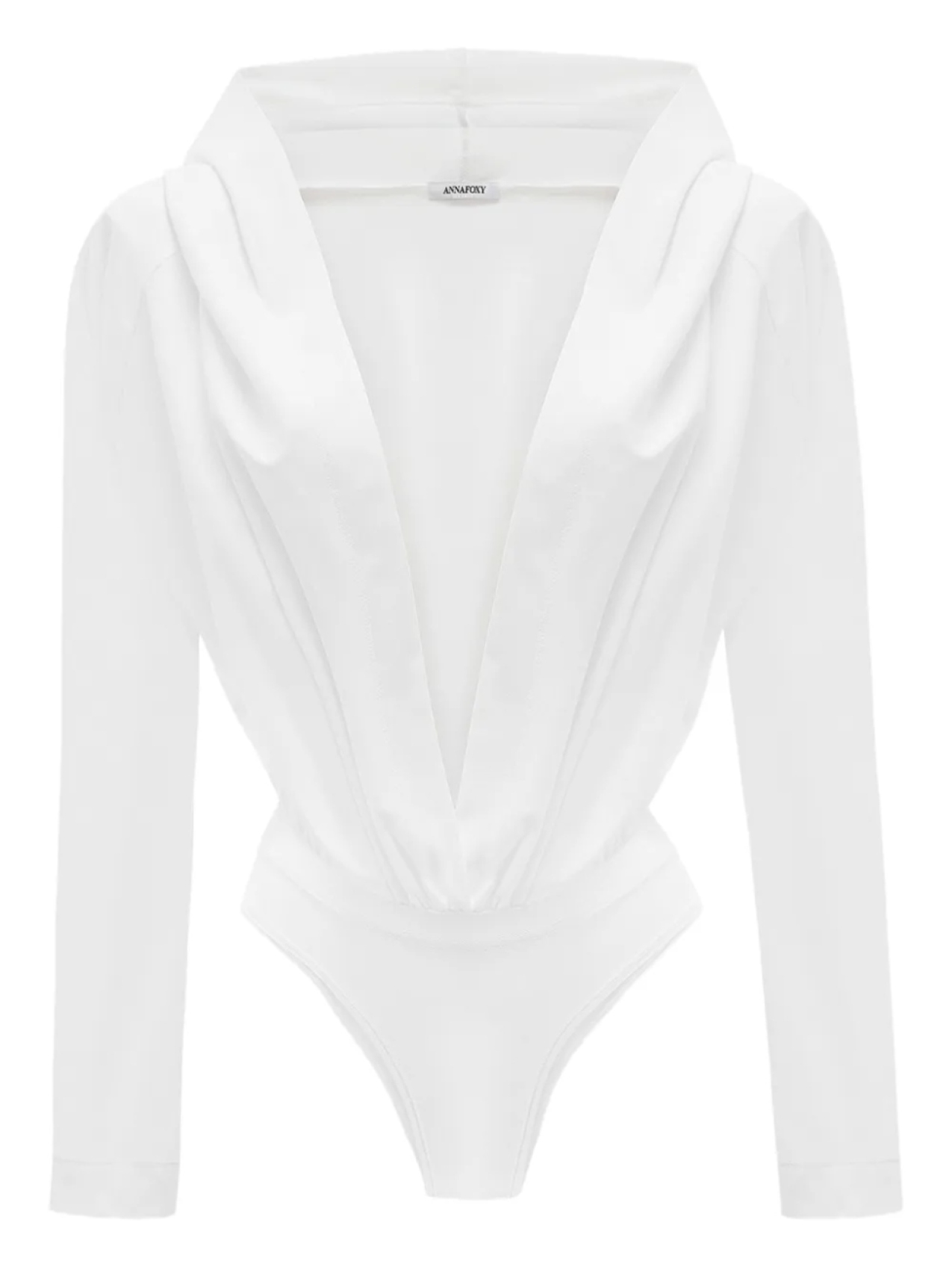 Боди с драпировкой ANNAFOXY, белый
Боди с драпировкой ANNAFOXY, белый