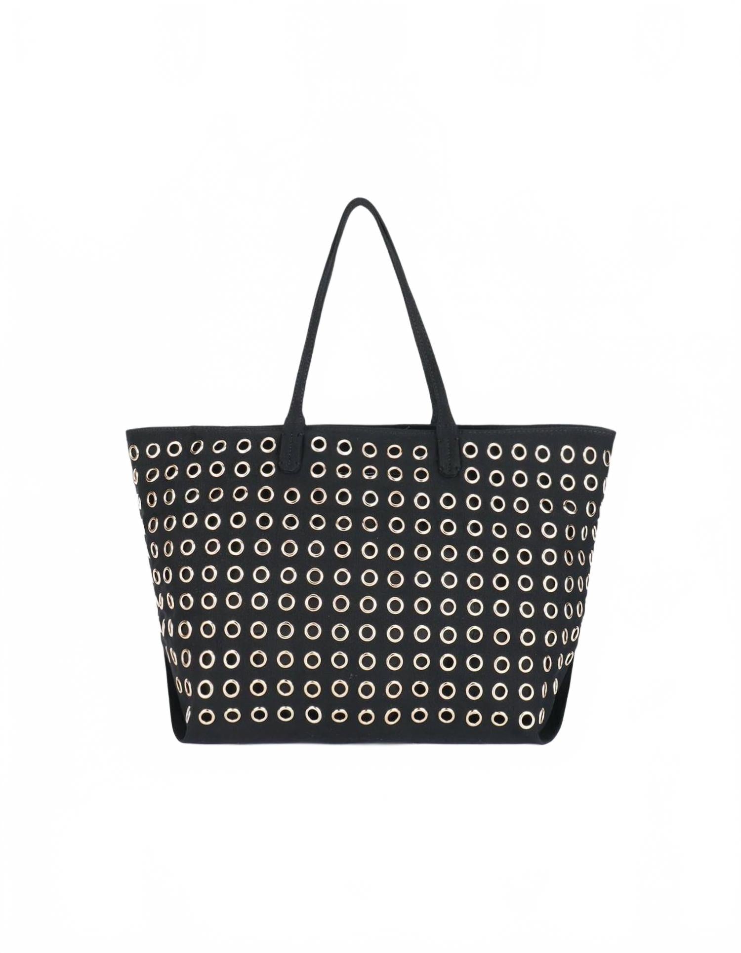 Женская холщовая сумка-шоппер Eliana с люверсами в черном цвете REMI/REID
Женская холщовая сумка-шоппер Eliana с люверсами в черном цвете REMI/REID