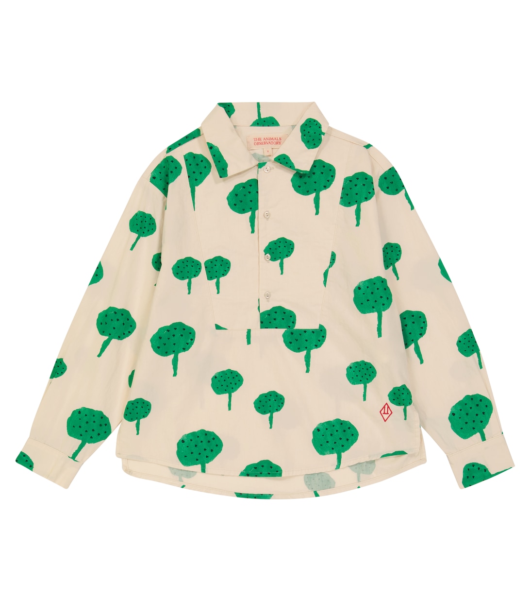 Хлопковая рубашка с принтом Мандрил The Animals Observatory, White Trees
Хлопковая рубашка с принтом Мандрил The Animals Observatory, White Trees