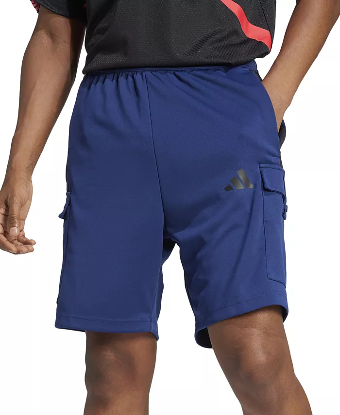 Мужские карго-шорты Tiro 9" с тремя полосками adidas, синий
Мужские карго-шорты Tiro 9" с тремя полосками adidas, синий