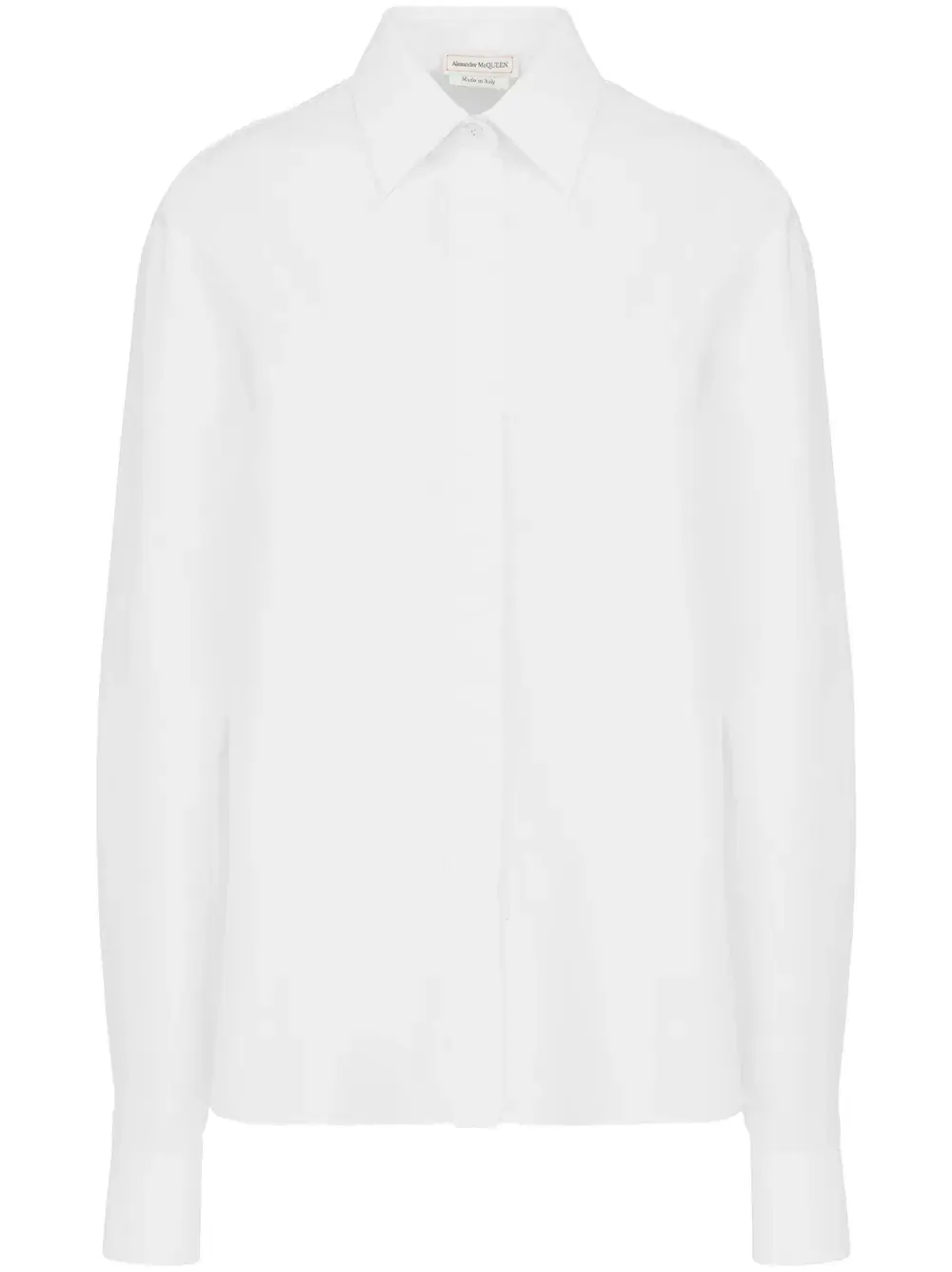 Рубашка с заостренным воротником Alexander McQueen, белый
Рубашка с заостренным воротником Alexander McQueen, белый