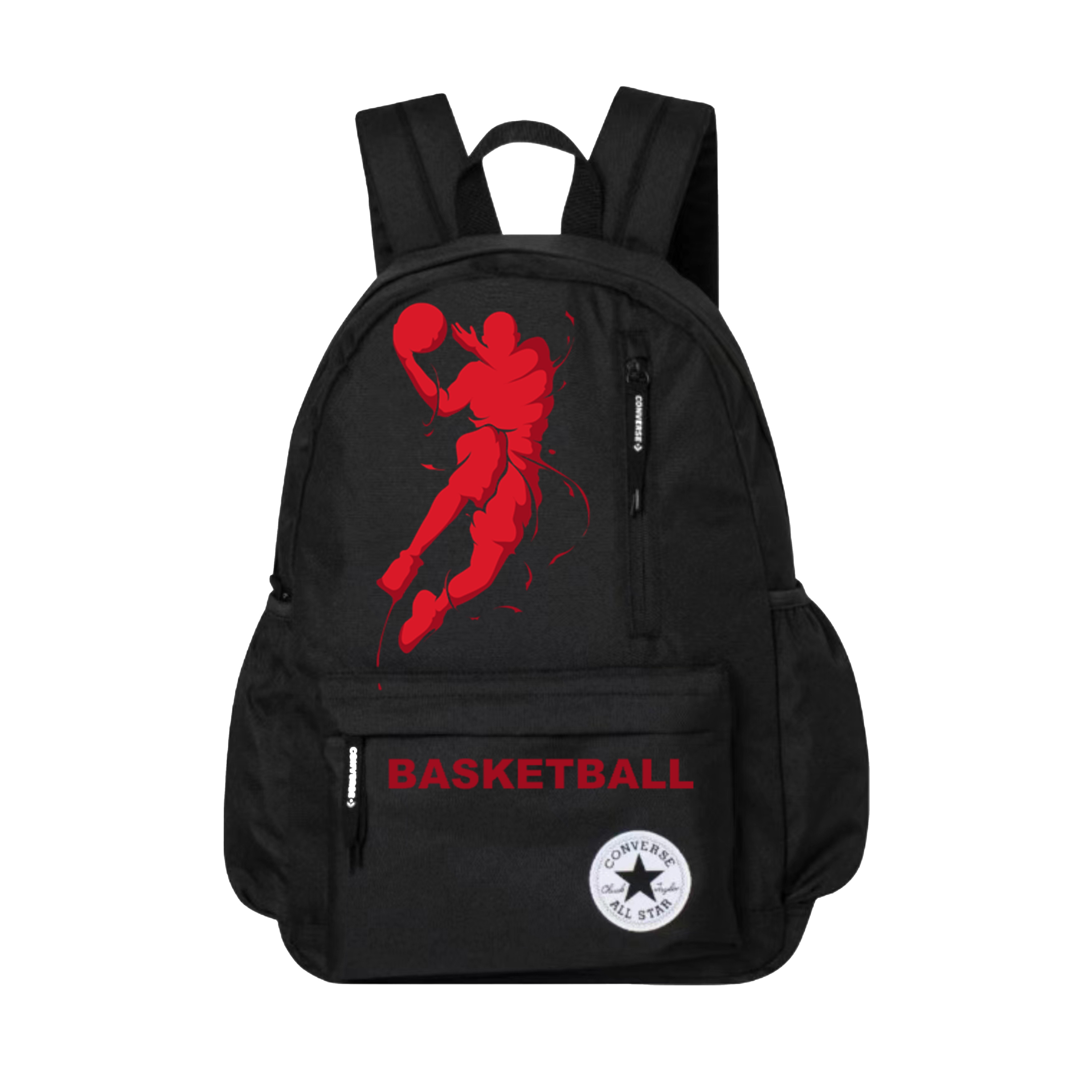 Converse Полиэстеровый рюкзак среднего размера унисекс черный, Black Red Basketball
Converse Полиэстеровый рюкзак среднего размера унисекс черный, Black Red Basketball