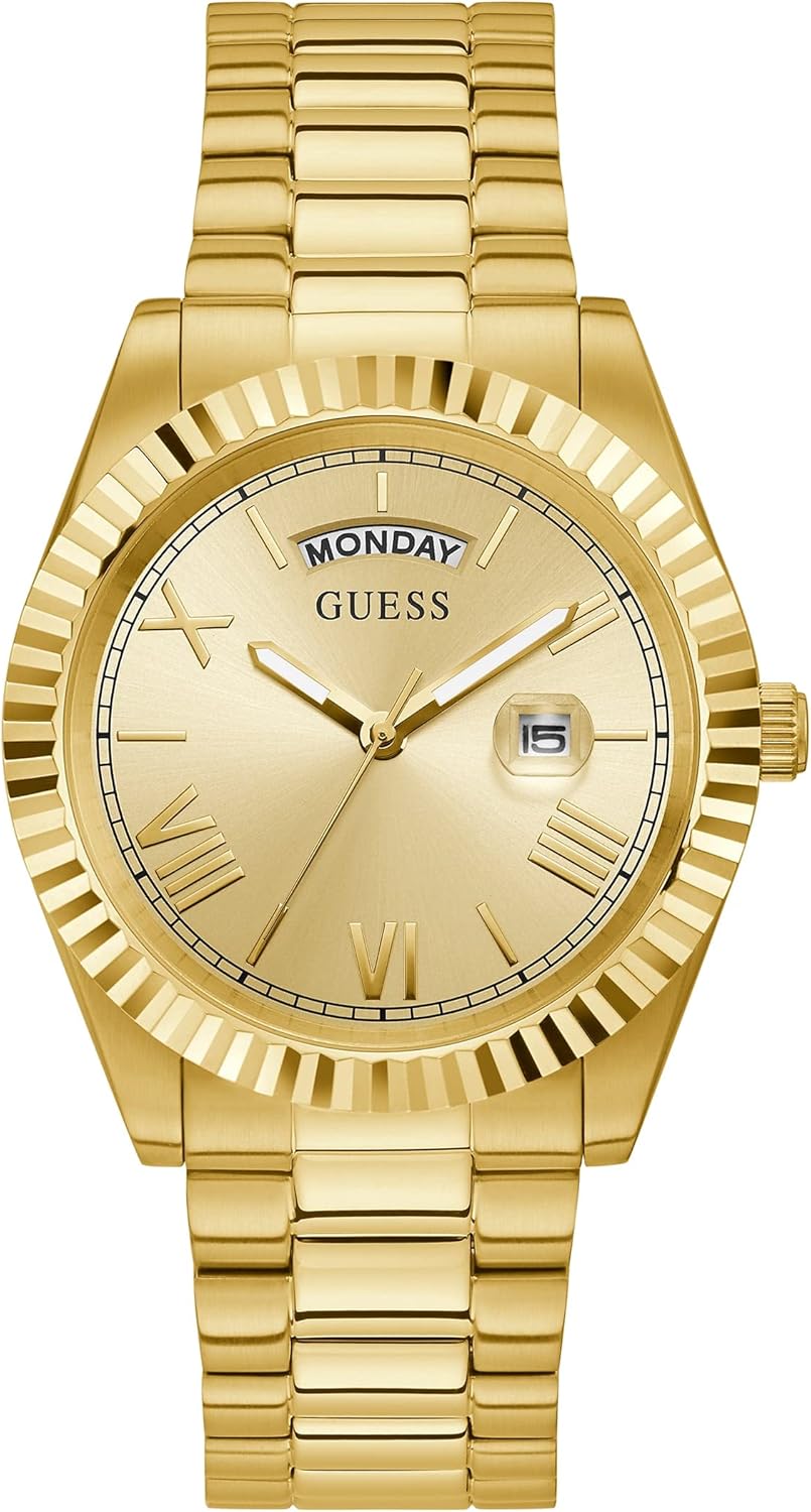 GUESS Gold-Tone аналоговые часы, Gold Tone/Gold Tone/Champagne, Позолоченный, GUESS Gold-Tone аналоговые часы, Gold Tone/Gold Tone/Champagne
GUESS Gold-Tone аналоговые часы, Gold Tone/Gold Tone/Champagne, Позолоченный, GUESS Gold-Tone аналоговые часы, Gold Tone/Gold Tone/Champagne