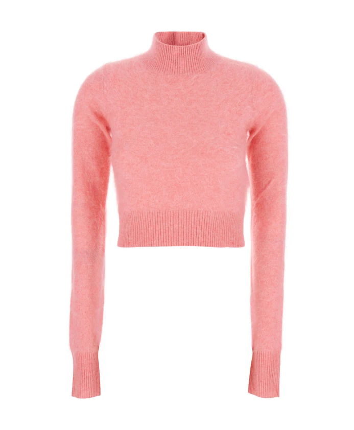 Розовый кашемировый пуловер с высоким воротником Sportmax, розовый
Розовый кашемировый пуловер с высоким воротником Sportmax, розовый
