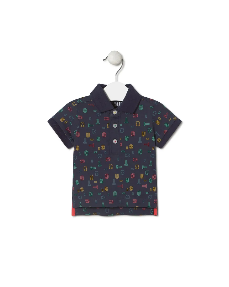 Детская хлопковая футболка с разноцветным логотипом Tous, темно-синий
Детская хлопковая футболка с разноцветным логотипом Tous, темно-синий