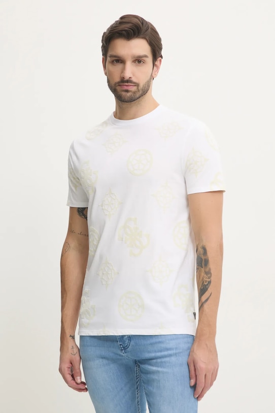 Хлопковая футболка Guess, белый
Хлопковая футболка Guess, белый