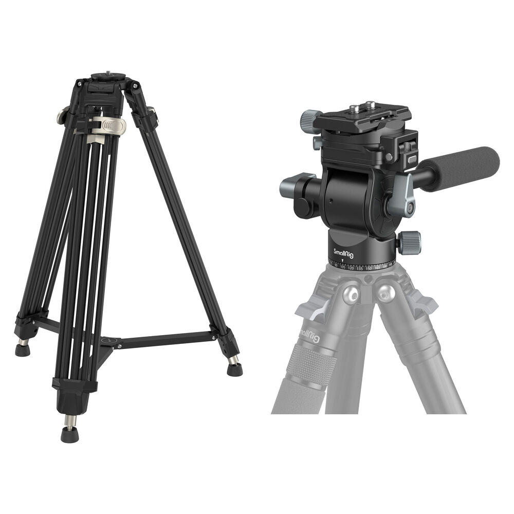 Комплект из сверхпрочного алюминиевого штатива SmallRig AD-80 FreeBlazer и видеоголовки
Комплект из сверхпрочного алюминиевого штатива SmallRig AD-80 FreeBlazer и видеоголовки