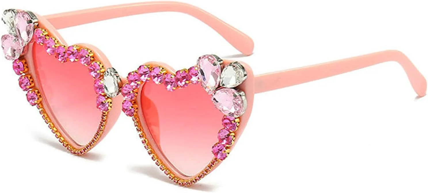 Солнцезащитные очки Willochra в форме сердца со стразами, модные женские солнцезащитные очки с бриллиантовым блеском для вечеринки, хрустальные очки, Pink
Солнцезащитные очки Willochra в форме сердца со стразами, модные женские солнцезащитные очки с бриллиантовым блеском для вечеринки, хрустальные очки, Pink