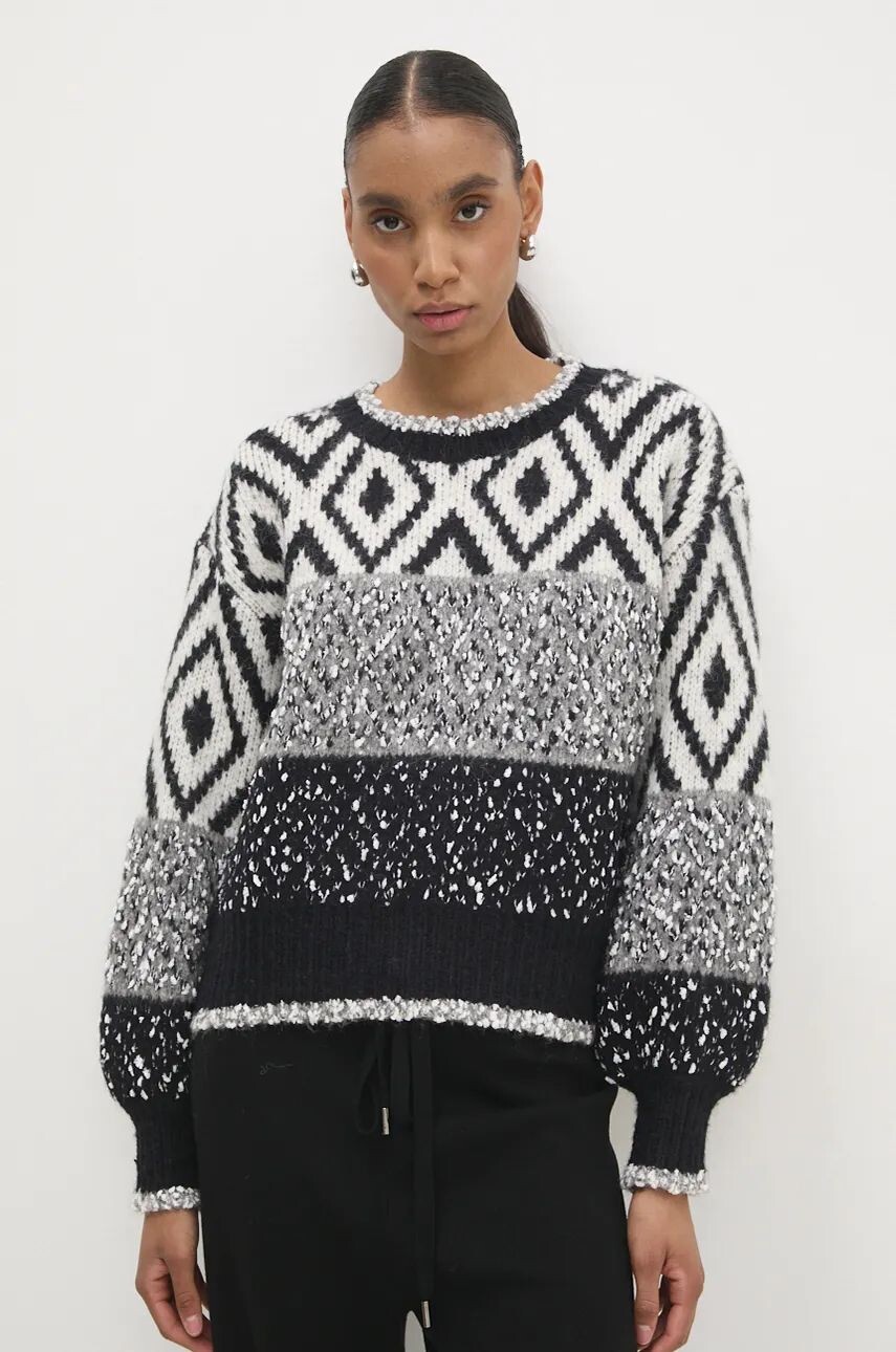 Шерстяной свитер Answear Lab, черный
Шерстяной свитер Answear Lab, черный