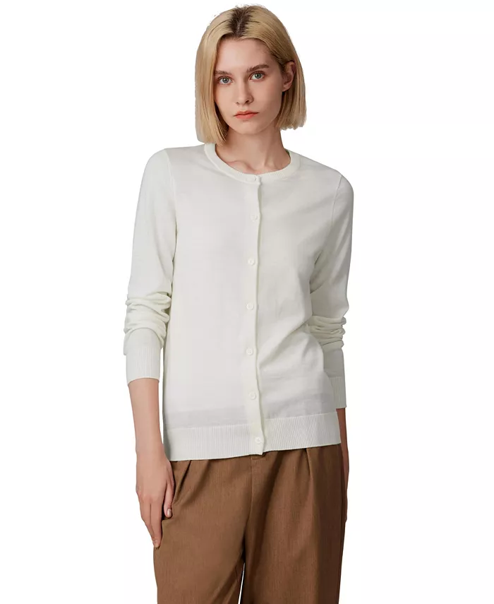 Женский лёгкий кардиган из 100% мериносовой шерсти | Ультрамягкие тонкие свитера, можно стирать в стиральной машине JENNIE LIU, коричневый/бежевый
Женский лёгкий кардиган из 100% мериносовой шерсти | Ультрамягкие тонкие свитера, можно стирать в стиральной машине JENNIE LIU, коричневый/бежевый