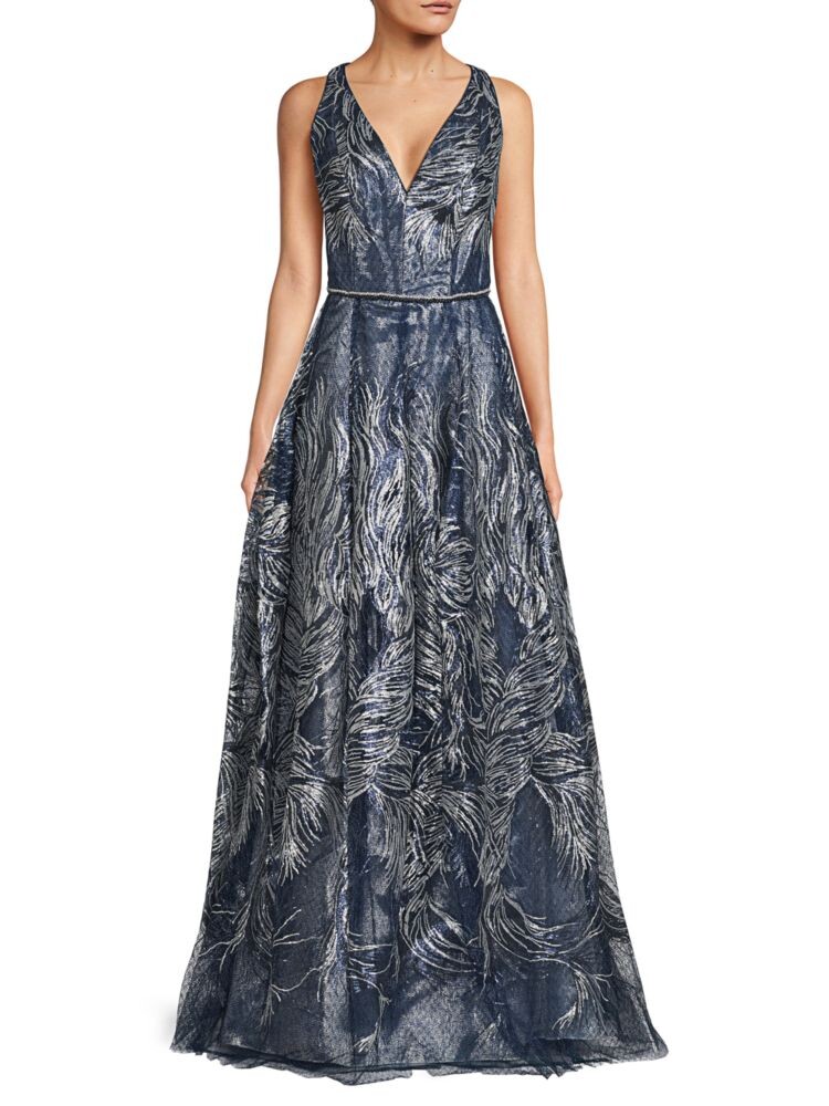 Платье с V-образным вырезом и пайетками Rene Ruiz Collection, синий
Платье с V-образным вырезом и пайетками Rene Ruiz Collection, синий