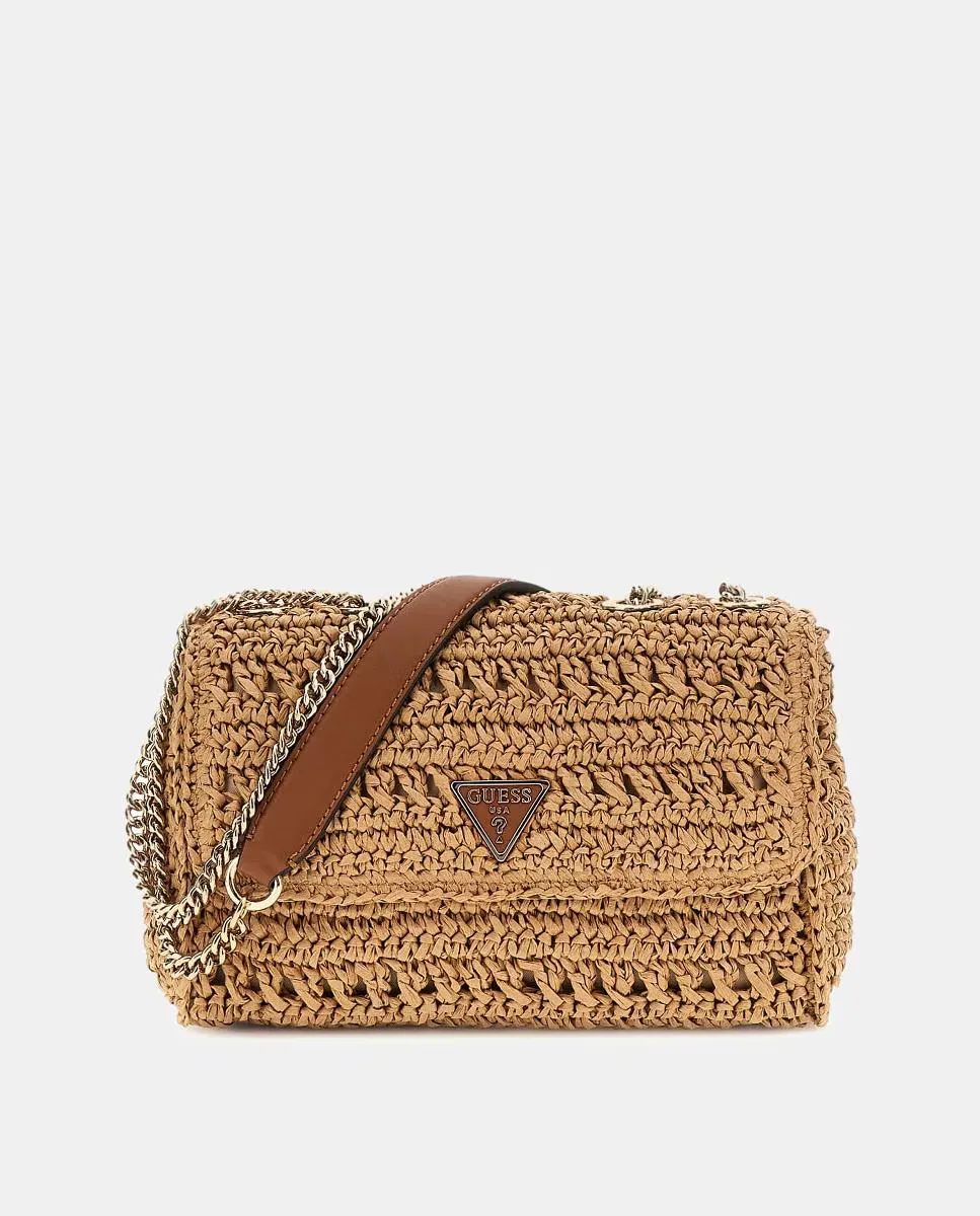 Сумка-бандо с магнитной застежкой и металлической ручкой Guess, светло-коричневый
Сумка-бандо с магнитной застежкой и металлической ручкой Guess, светло-коричневый