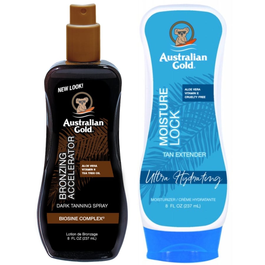 Australian Gold Dark Tanning Accelerator Spray + Moisture Lock 237 мл
Australian Gold Dark Tanning Accelerator Spray + Moisture Lock 237 мл