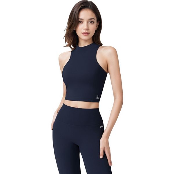 Женский укороченный топ с высоким воротником и дизайном racerback Anna-Kaci, Navy
Женский укороченный топ с высоким воротником и дизайном racerback Anna-Kaci, Navy