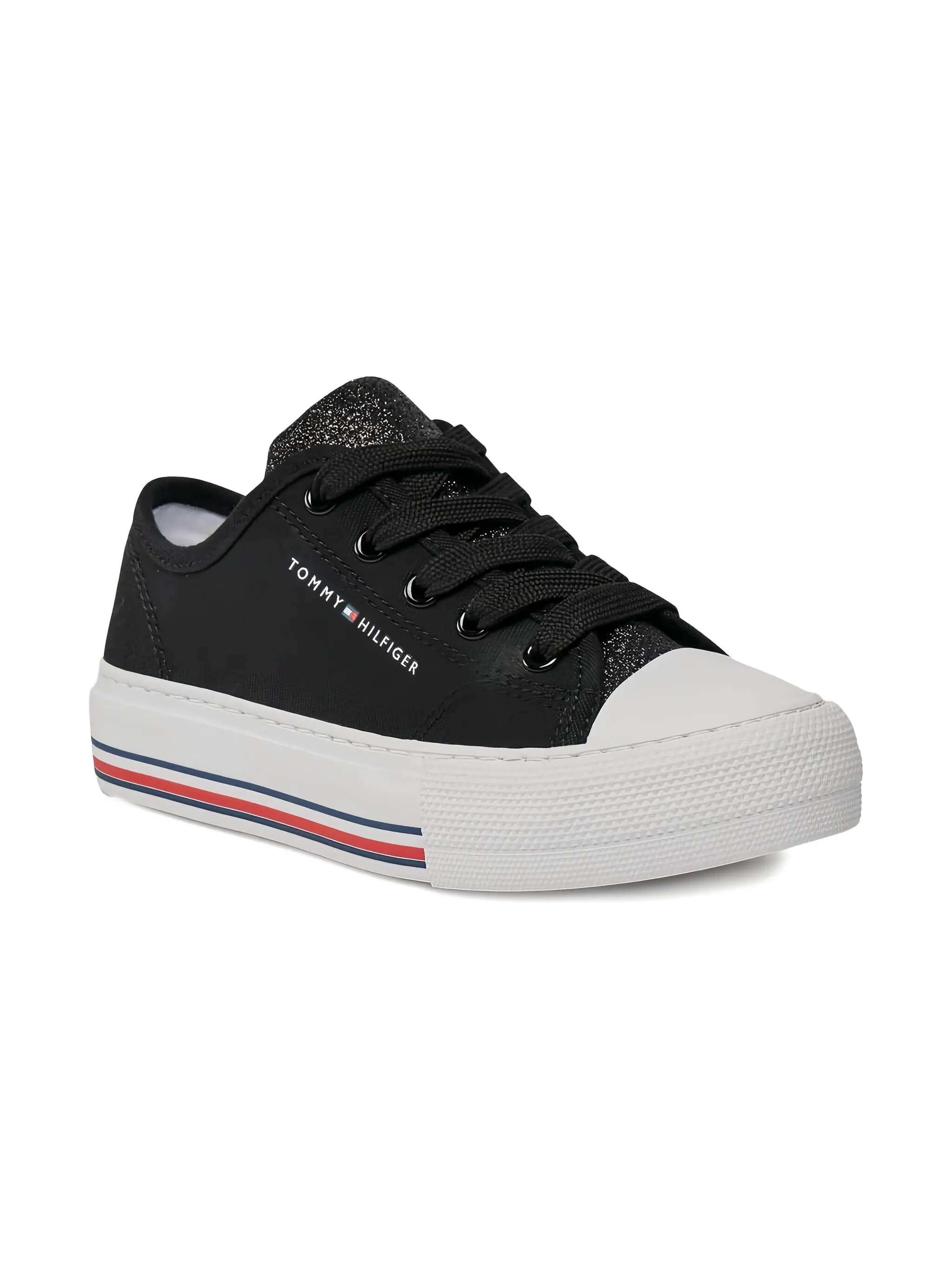 Кроссовки с блестящими вставками Tommy Hilfiger Junior, черный
Кроссовки с блестящими вставками Tommy Hilfiger Junior, черный