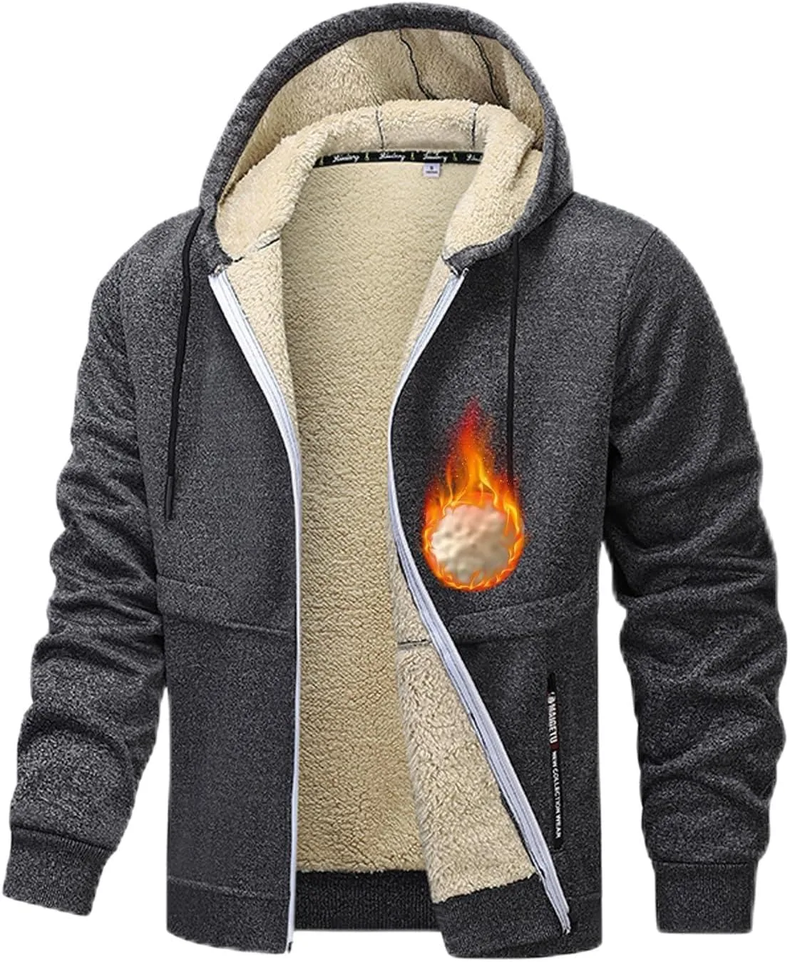 Мужская толстовка с капюшоном на молнии, утепленная флисом WXDSTW
Мужская толстовка с капюшоном на молнии, утепленная флисом WXDSTW