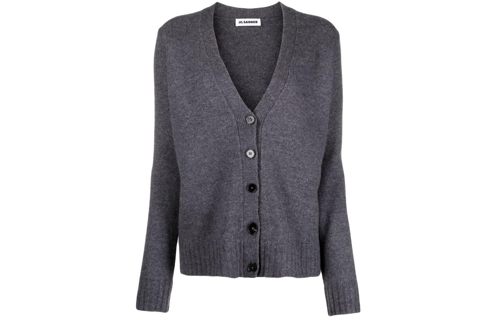 Кардиган с V-образным вырезом JIL SANDER, серый
Кардиган с V-образным вырезом JIL SANDER, серый
